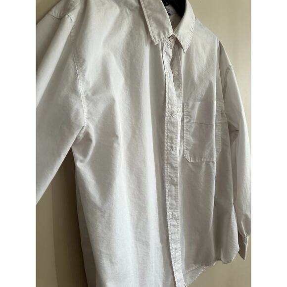 SO Goods For Life White Button-Down Shirt – Size L - Picture 2 of 4